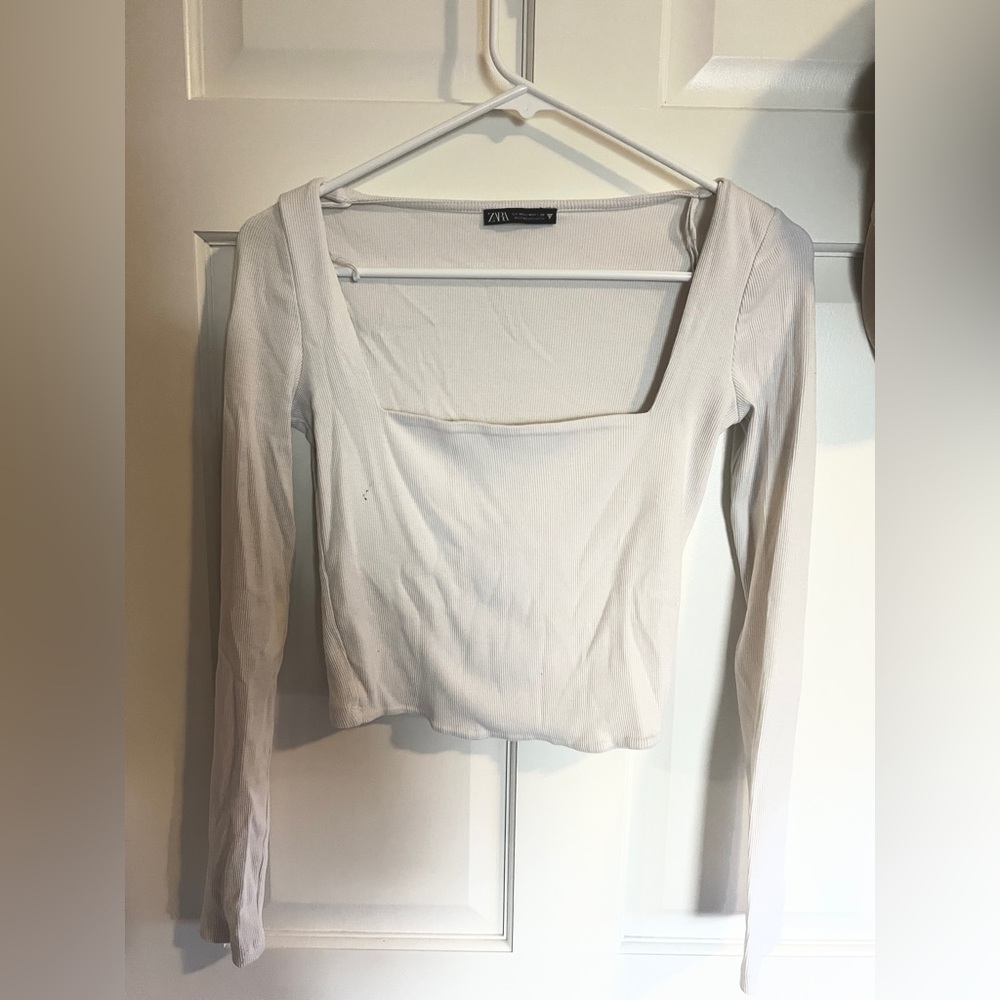 Zara Long Sleeve Top with square cut